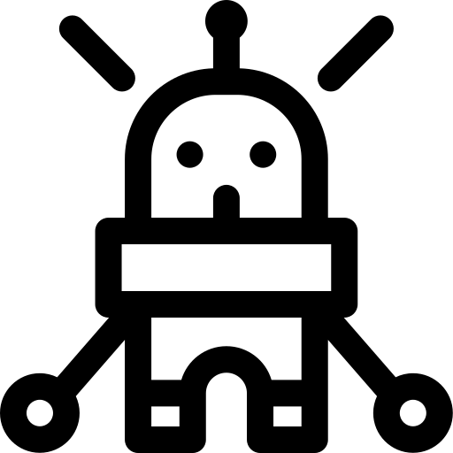 Robot icon representing a machine
