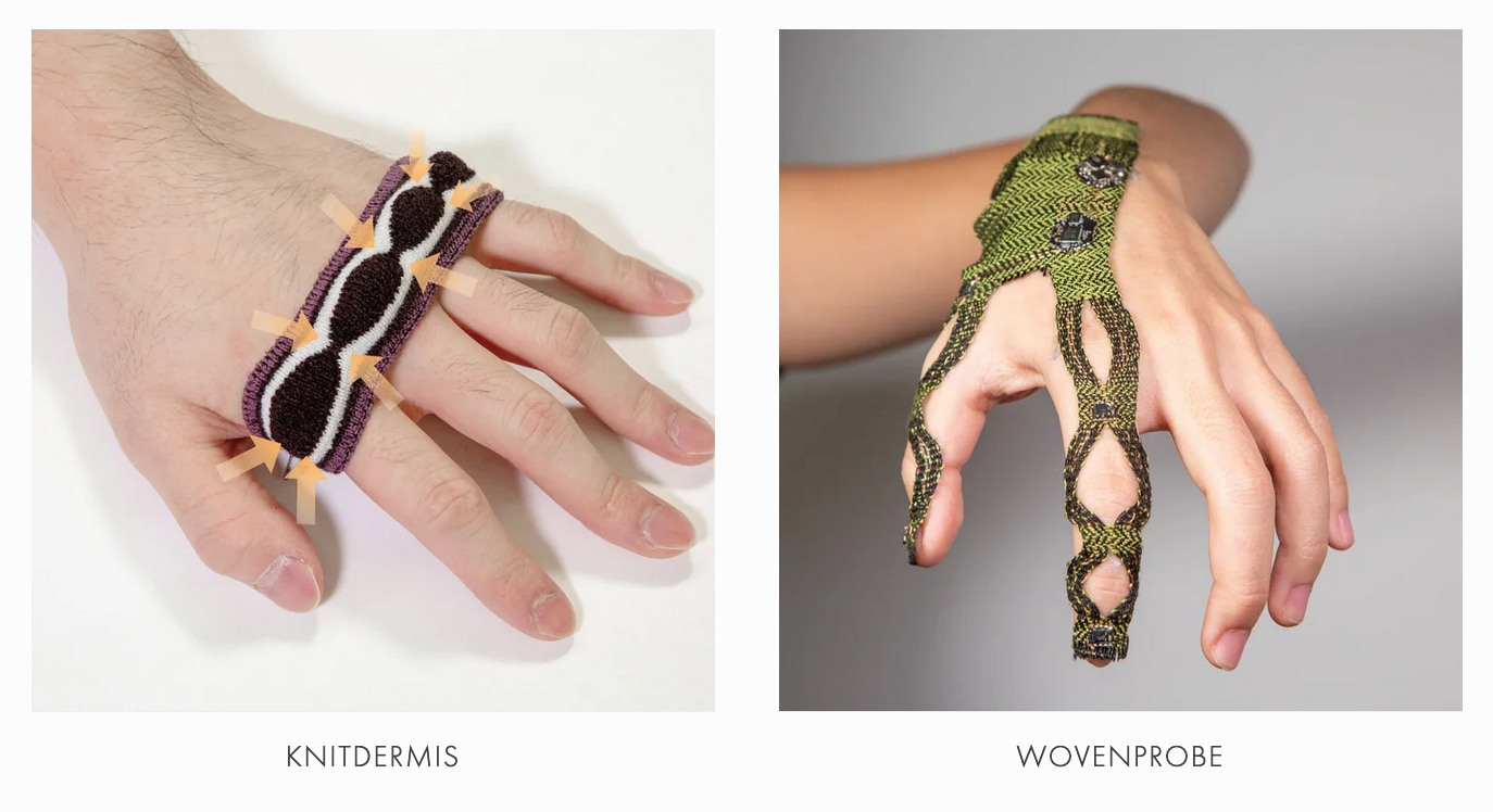 Image of BioWeave textile from Cornell Hybrid Body Lab